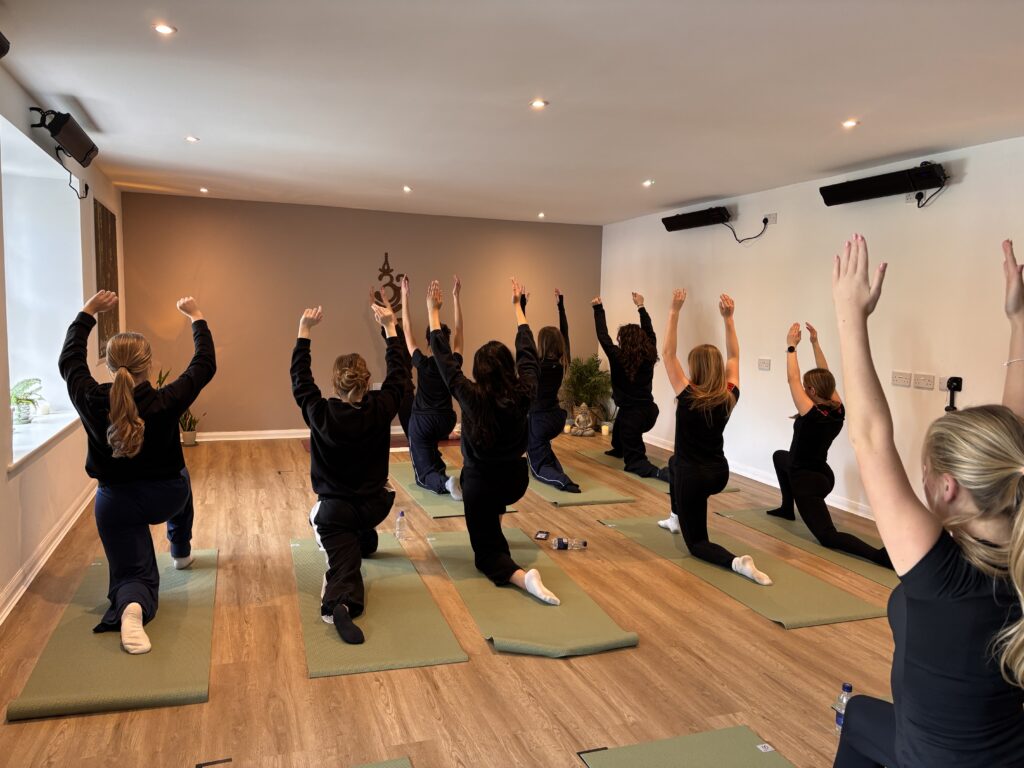Year 11 students tackle exam stress with yoga