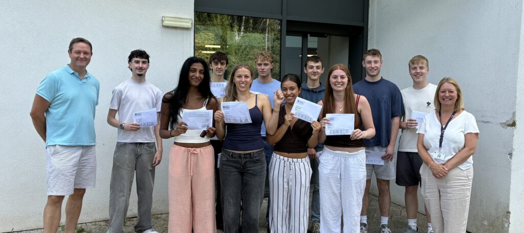 A Level Result celebrations at Ponteland High School
